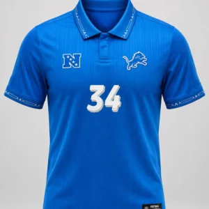 detroit lions football x football collared fan top 2026 jersey