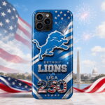 Detroit Lions USA 250th National Pride Game Phone Case