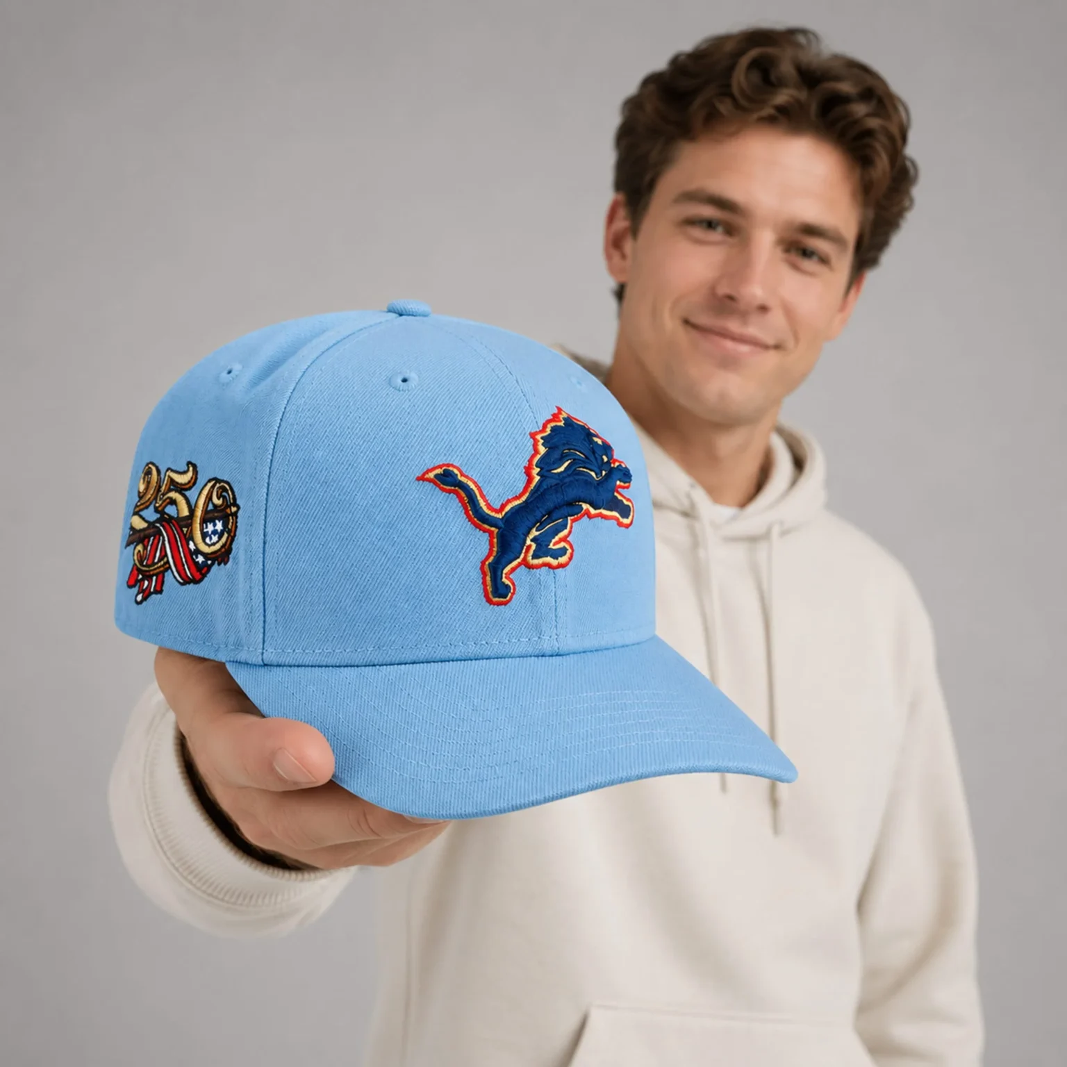 detroit lions usa 250th red white blue hat2