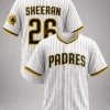 ed sheeran san diego padres 26 striped baseball jersey