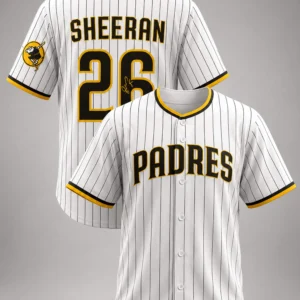 ed sheeran san diego padres 26 striped baseball jersey