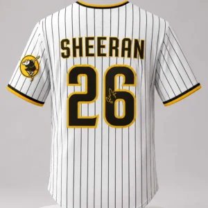 ed sheeran san diego padres 26 striped baseball jersey1