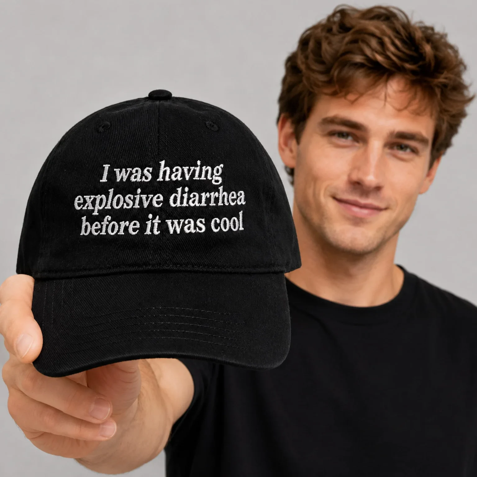 i was having explosive diarrhea before it was cool dad hat2