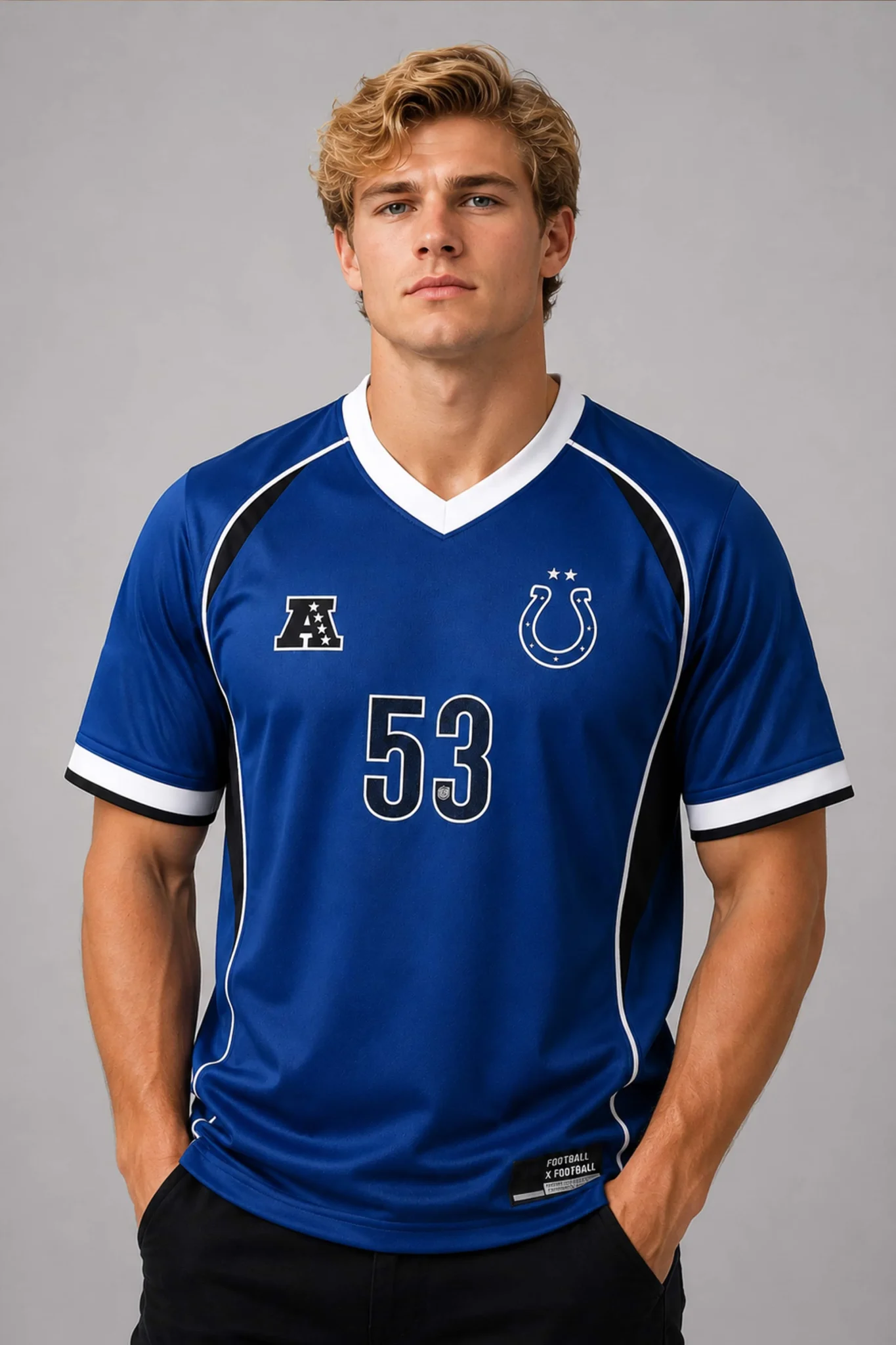 indianapolis colts football v neck fan top 2026 jersey3