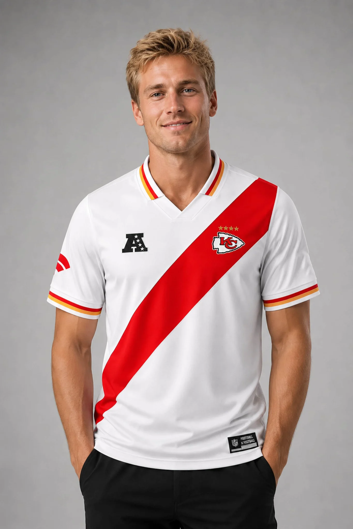 kc chiefs football x football collared fan top 2026 jersey2