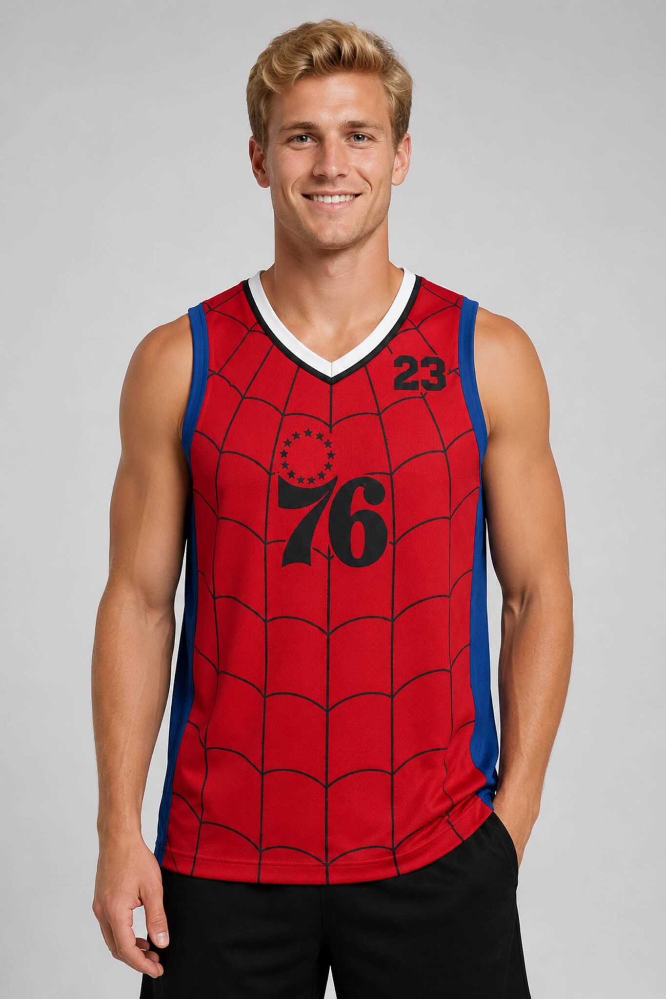 lebron james philadelphia 76ers spider man brand new day jersey3