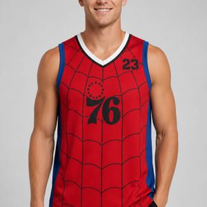 lebron james philadelphia 76ers spider man brand new day jersey3