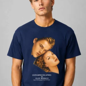 leonardo dicaprio & kate winslet special photographs from titanic shirt2