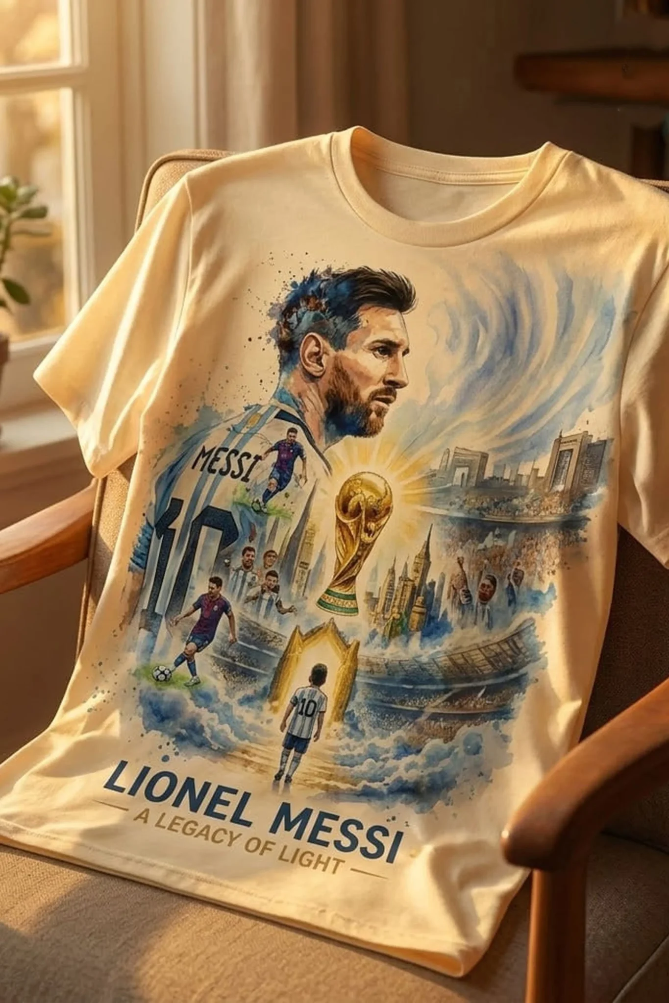 lionel messi a legacy of light argentina world cup 26 champions shirt2