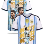 Lionel Messi In Goat We Trust Argentina World Cup 26 Champions Shirt