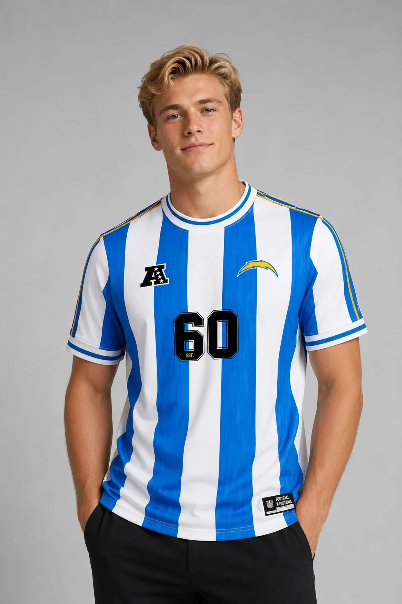 los angeles chargers football fan top 2026 jersey2