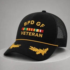 bpd gf veteran trucker hat