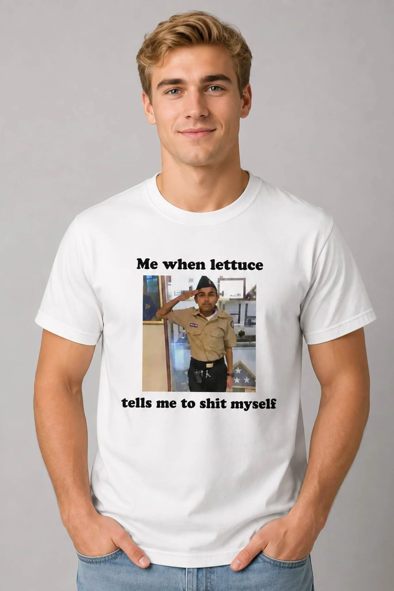 me when lettuce tells me to shit myself shirt2