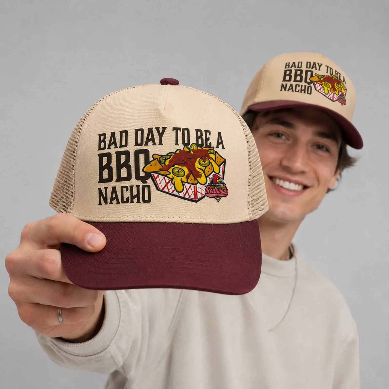 memphis redbirds bad day to be a bbq nacho hat2 memphis redbirds bad day to be a bbq nacho hat2