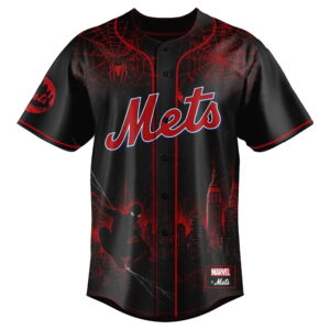 mets x marvel spider man night baseball jersey2
