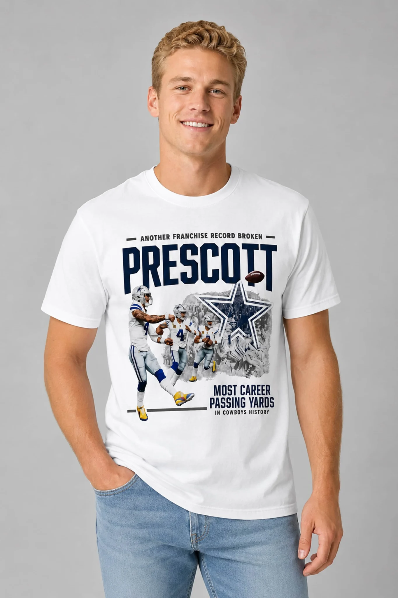 most career passing yards dallas cowboys shirt1