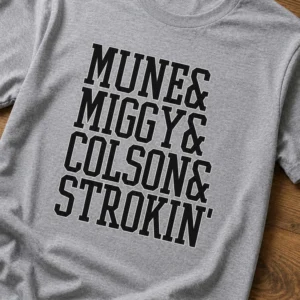 munetaka murakami miguel vargas & colson montgomery mune & miggy & colson & strokin shirt1