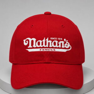 nathans foam hot dog since 1916 hat