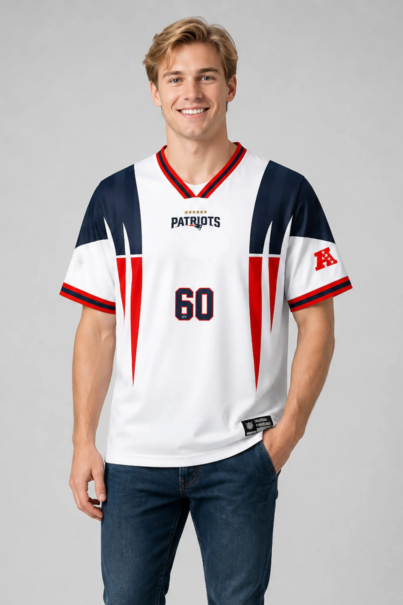 ne patriots football v neck fan top 2026 jersey3