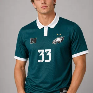 philadelphia eagles football x football collared fan top 2026 jersey1