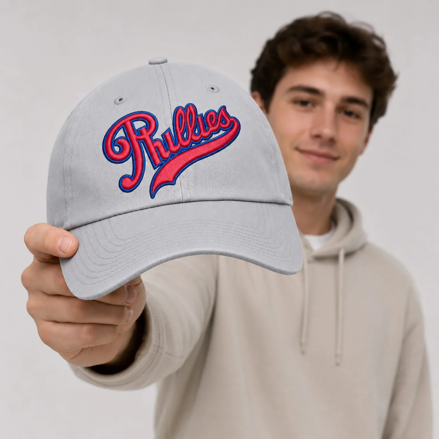 philadelphia phillies gray 2026 field of dreams adjustable hat3