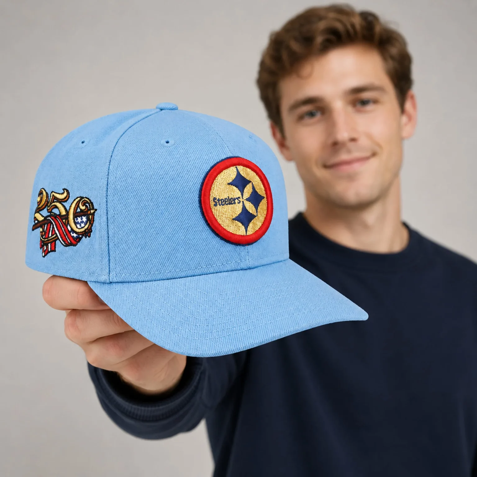 pittsburgh steelers usa 250th red white blue hat2