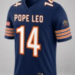 Pope Leo XIV Chicago Fan Football Jersey