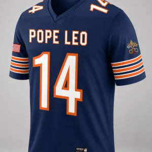 pope leo xiv chicago fan football jersey