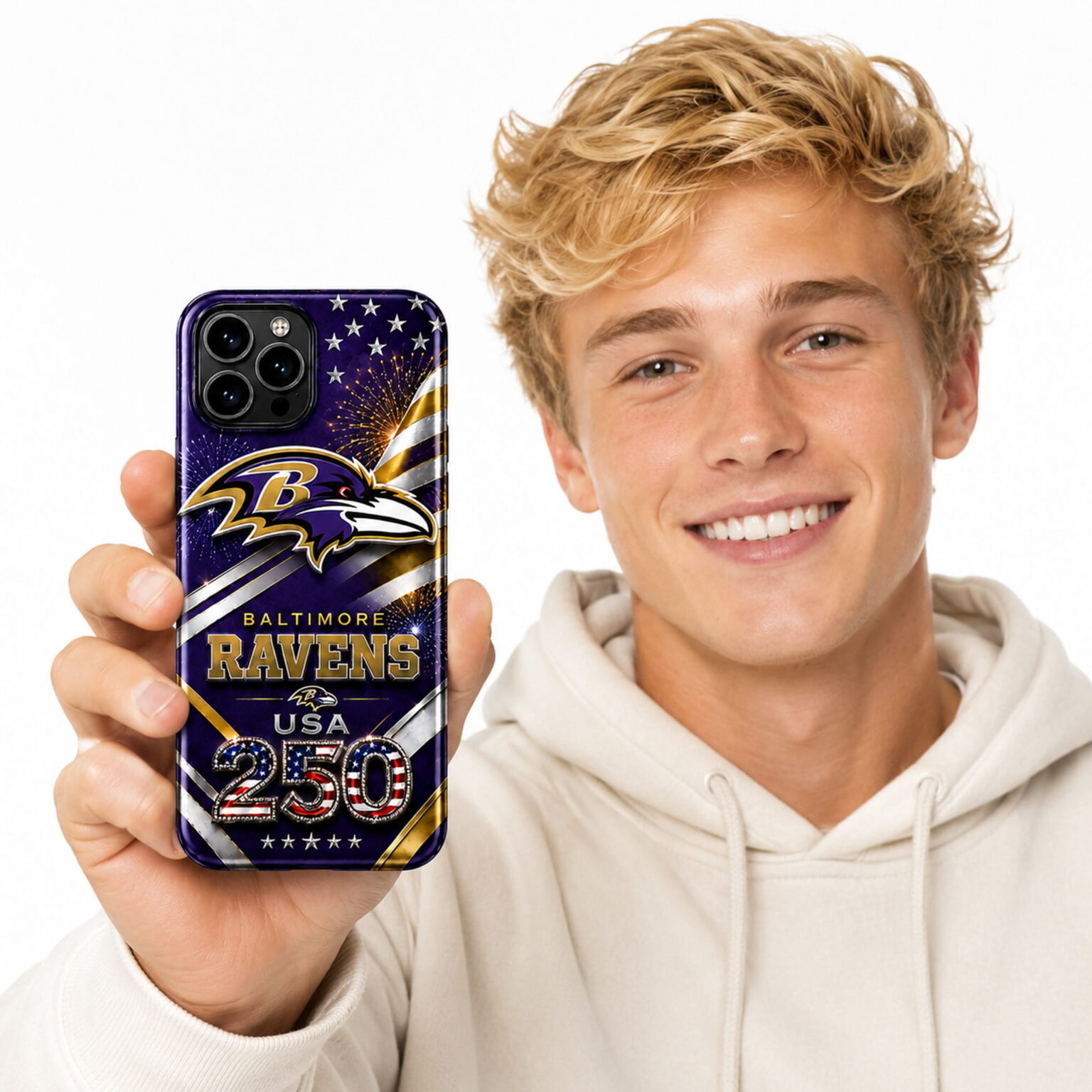 ravens usa 250th national pride game phone case2