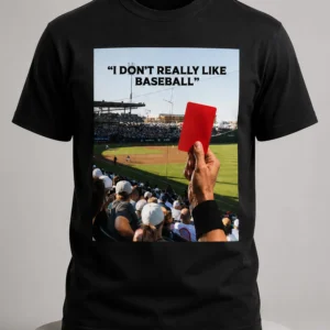 red card i dont really like baseball shirt