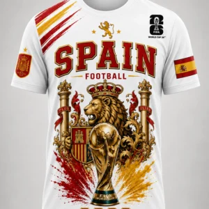 spain la roja fifa world cup 2026 champion football shirt