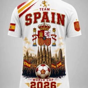 spain la roja fifa world cup 2026 champion football shirt3