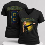 Spicy Sophie Basketball Point God Printed V-Neck Shirt