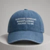 survived someone mansplaining hockey to me hat