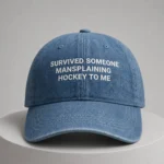 Survived Someone Mansplaining Hockey To Me Hat