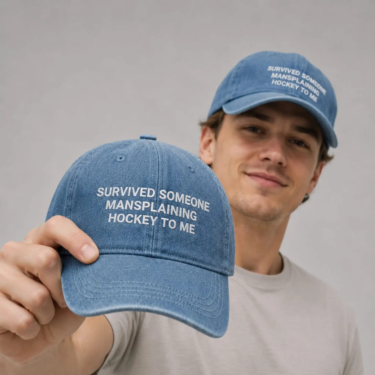 survived someone mansplaining hockey to me hat1