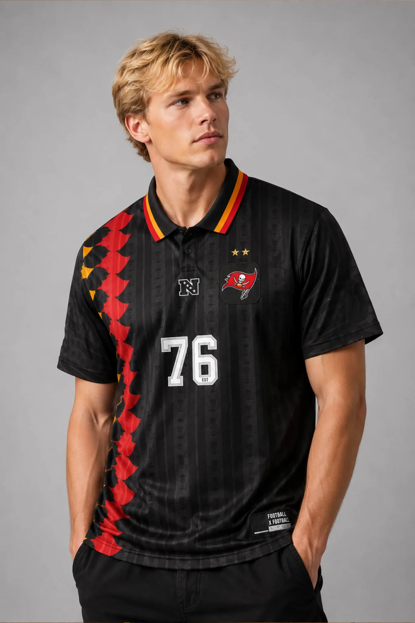 tb buccaneers football collared fan top 2026 jersey2