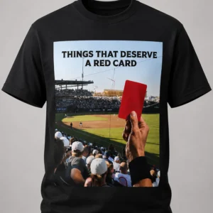 things that deserve a red card shirt
