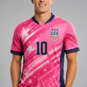 usa soccer team pink stars and stripes fifa world cup 2026 jersey2