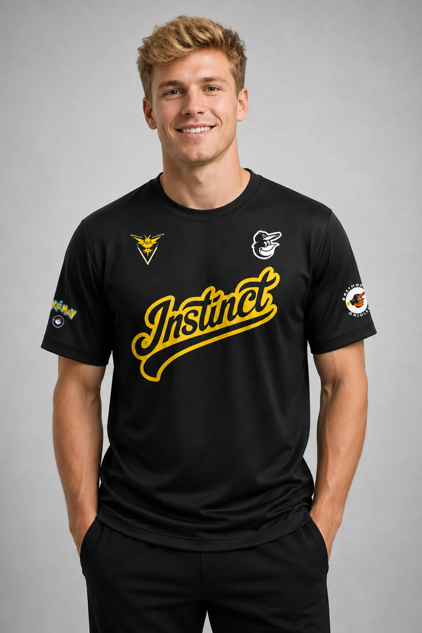 2026 Baltimore Orioles x Pokmon GO Team Instinct Shirt3