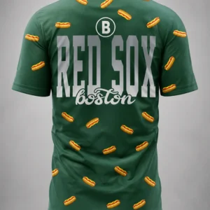 2026 boston red sox city connect hot dog shirt1
