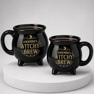 amandas witchy brew halloween cauldron mug personalized halloween gifts