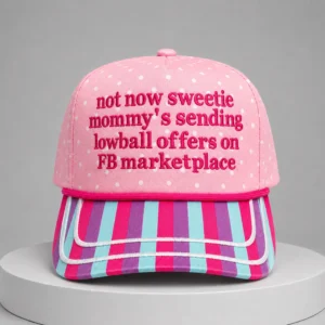 not now sweetie mommys sending lowball offers on fb marketplace hat1