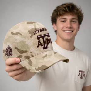 texas am aggies military honor camo hat1