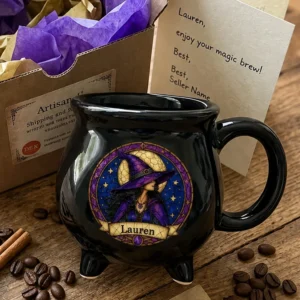 custom witchy cauldron coffee mug personalized halloween gifts1