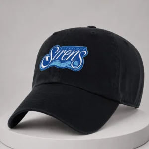 cleveland siren black primary adjustable hat1