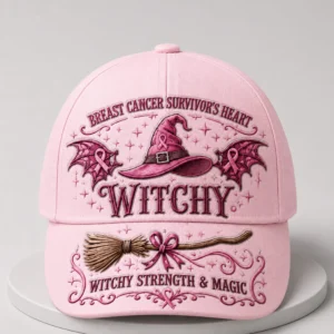 breast cancer survivors heart witchy strength and magic hat1