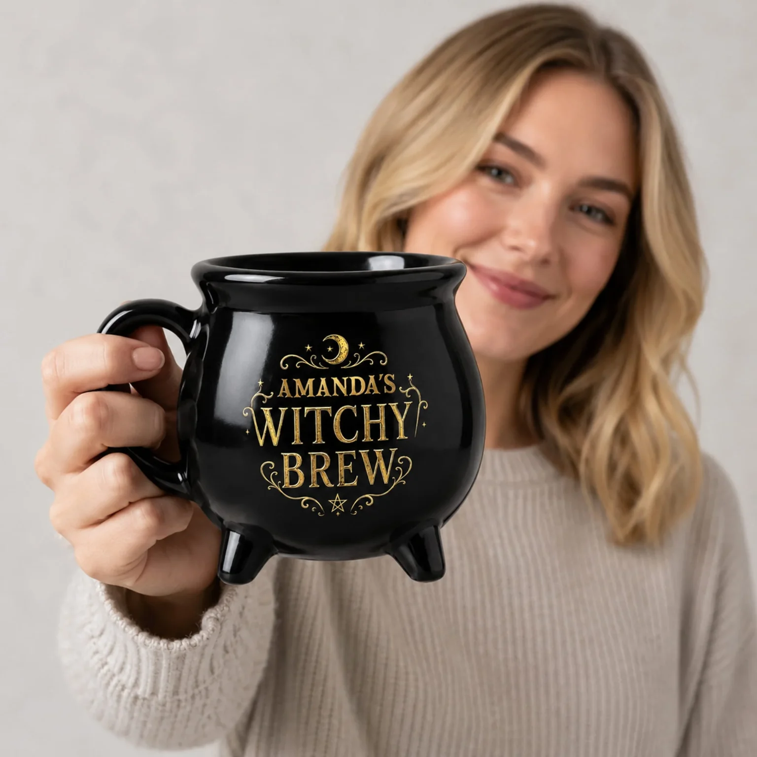 amandas witchy brew halloween cauldron mug personalized halloween gifts2