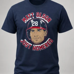 atlanta matt olson home run face shirt