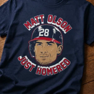 atlanta matt olson home run face shirt1